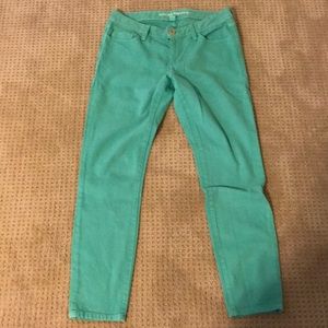 Banana Republic Green Jeans NWOT